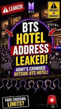 BTS Hotel Address Leaked😱 Army's Crowd outside the Hotel 😱💜