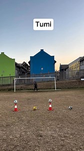 115K views · 1K reactions | Cone Target Challenge ⚽️ #football #shooting #soccerchallenge | Tumi Masilo | Facebook