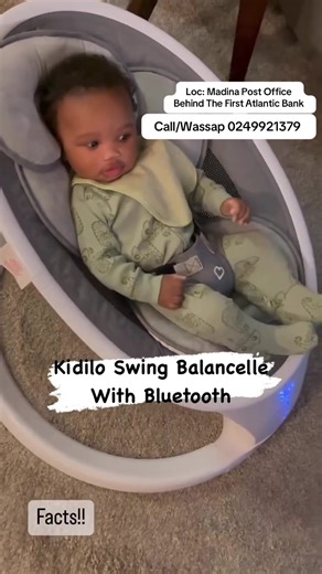 Kidilo Baby Swing with Balancelle & Bluetooth AVAILABLE ✅ Price: [ ] Make soothing, playtime, and relaxation effortless with the Kidilo Swing — designed to keep your little one calm, entertained, and comfortable while giving you hands-free freedom! 💛 This modern swing blends technology, comfort, and safety to create the perfect relaxing space for your little one. ✨ Why parents love this Kidilo swing: • Balancelle motion — gentle side-to-side & front-to-back swings • Built-in Bluetooth — play lu