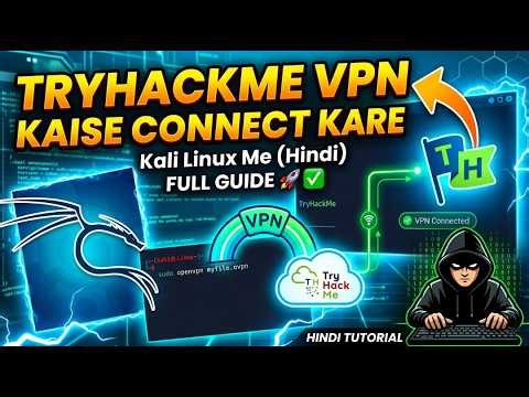 TryHackMe VPN Kaise Connect Kare Kali Linux Me (Hindi) 🚀 Full Guide