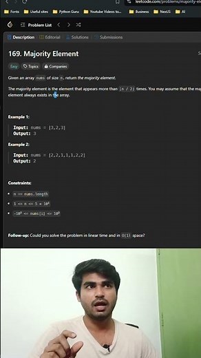 Majority Element | Leetcode problem 169 | Tamil Explanation