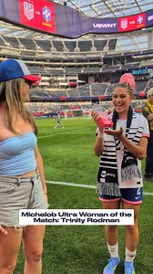 499K views · 3.1K reactions | Playing in front of her hometown and taking home the Michelob ULTRA Woman of the Match honors! Solid Saturday for Trinity Rodman! | U.S. Soccer | Facebook
