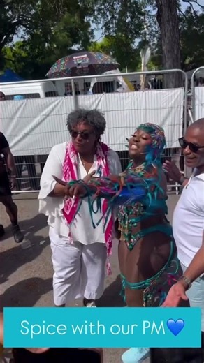 JAMAICAN ARTIST SPICE MEETS BARBADOS PRIME MINISTER MIA MOTTLEY AT GRAND KADOOMENT (AUG 3RD 2026)