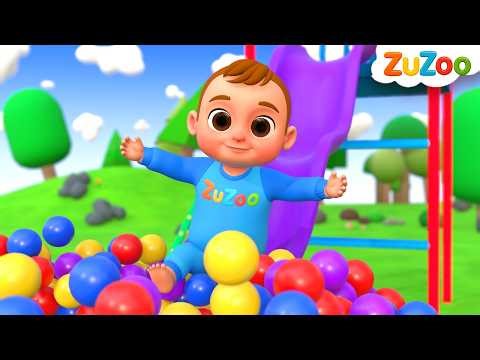 Color Ball | Rock A Bye Baby & Johny Johny Yes Papa | ZuZoo Nursery Rhymes & Kids Songs