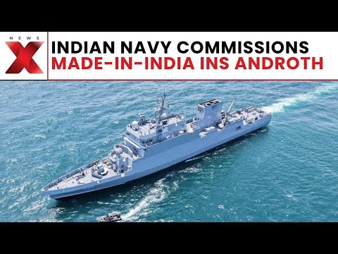 Indian Navy inducts Indigenous Androth ASW ship to strengthen coastal defense | NewsX #indiannavy
