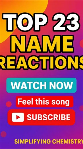 Top 23 Name Reactions you have to know... #viral #chemistrypage @SimplifyingChemistry#neet #Jee