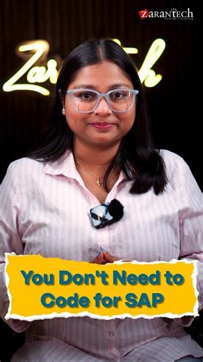 You Don't Need to Code for SAP | ZaranTech #shorts