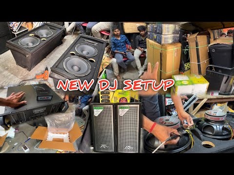 New Dj Setup Fitting & Testing | Peavey Duel 12 | JBL Dj Setup Price By Sujit Sound Birbhum