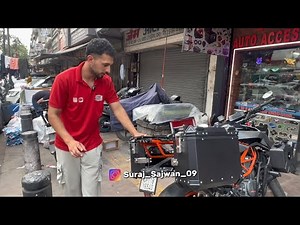 KTM Duke bs6 touring setup | Bike ready for ladakh with Panniers and top box setup 🔥