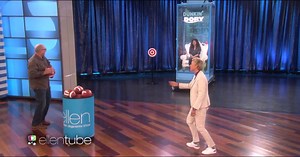 Ed O'Neill plays Dunkin' Dory with Ellen for Finding Dory release