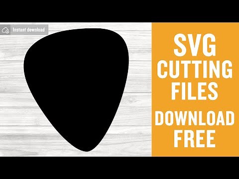 Guitar Pick Svg Free Cut File for Cricut