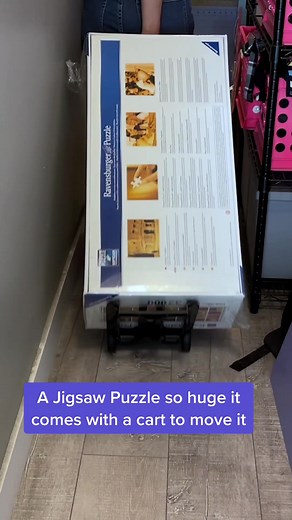 Huge Jigsaw Puzzle with Rolling Cart 😎 #PuzzleTok