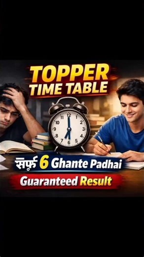 👉 Topper Study Time Table 🔥 Students Must Watch!