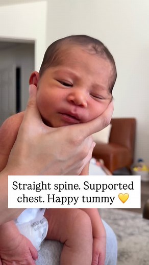 If burping feels like a workout — try this. 🍼 This upright position helps baby’s air rise naturally, making burping faster and gentler. ✨Sit baby in your lap ✨ Support their chest and jaw (not just the head) ✨ Keep their spine straight — this lets air move up easily ✨ Gentle pats, steady rhythm — no heavy pounding needed Sometimes, the calmest approach works best. 💛 You’ll know it’s working when you feel their body relax right before the burp. 💾 Save this for later, and tag a new parent who’s