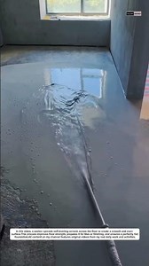 Self Leveling Cement Floor Installation | Satisfying Construction Process