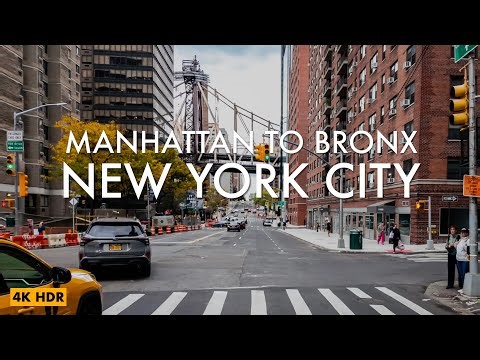 New York City 4K Drive | Manhattan → Bronx via FDR Drive (Weekend)