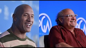 Watch Dwayne Johnson and Danny DeVito crash a wedding