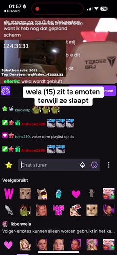 was gezellig @✨ Wela ✨ #twitch #subathon #emoten #firework #ikbenwela