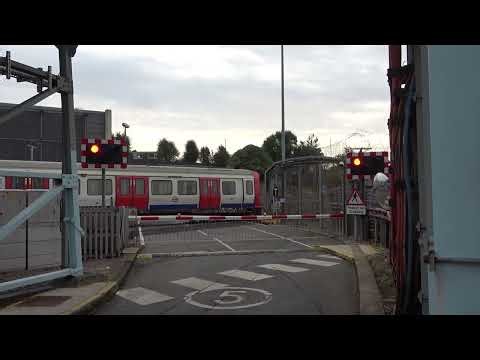 London Underground S Stock 21004 and 21003 arriving at Neasden Depot