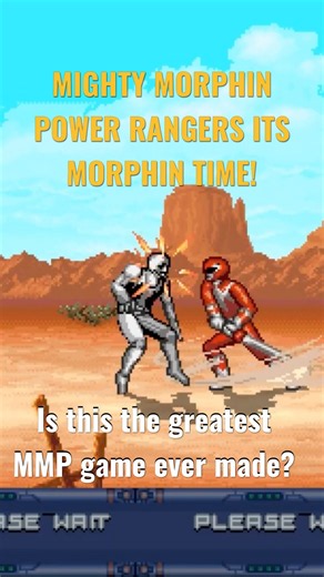 I played this MMPR game and it blew my mind 🤯 #mmpr #retrogaming
