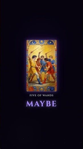 Five of Wands Says... YES or NO? ❓ #Shorts