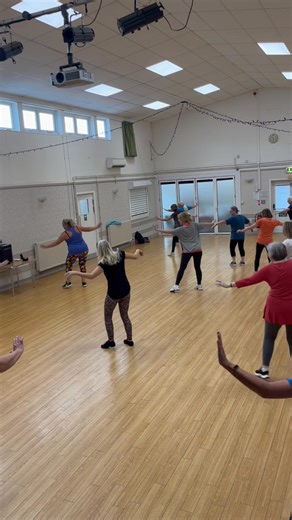 Where else could you dance to Taylor Swift one minute, and Franki Valli the next? Great fun with my Tuesday ladies this morning ❤️🥳 | Fitsteps with Sarah