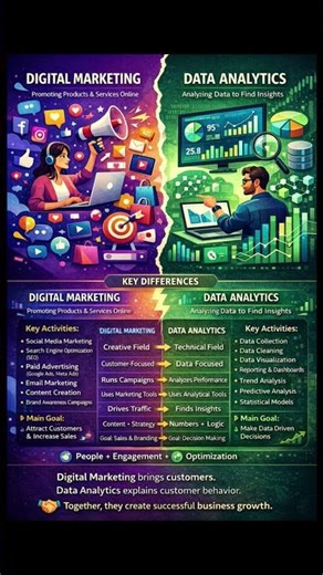 Digital marketing vs data analytics