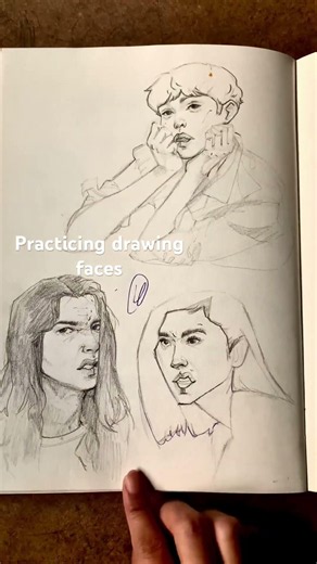Face drawing practice