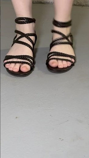 ASMR Sandal Stomping | Relaxing Clicky Shoe Sounds #shorts