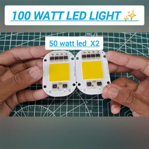 make homemade 100 watt led light #DIY creative project
