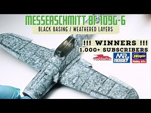 Give Away Winners and Black Basing/Weathering - Messerschmitt Bf 109-G6 1/48 from Eduard - Tamiya