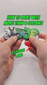 how to print with more than 4 colours (with 1 AMS) #3dprinting #tips #tutorial #bambulab #howto