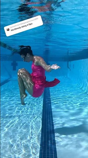 Quadruple Backflip Underwater 🌊