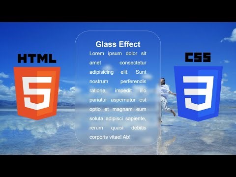 Glass Effect Card Design Using HTML & CSS | Glassmorphism UI Tutorial