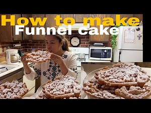 How I make Funnel Cake. Everyone loved it! Must try. #funnelcake