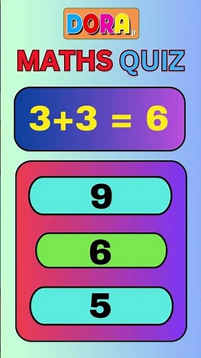 Math Quiz for Kids | One Digit Addition Quiz | dora jr 👋