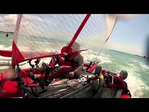 Hobie Adventure Island Surfing, Wiping Out and Capsizing