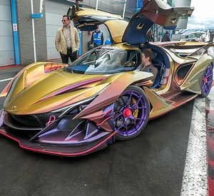 $4.0 Million Apollo IE Golden Dragon - SCREAMING V12 Sounds, Revs & Powerslides ! | ExoticCarspotters