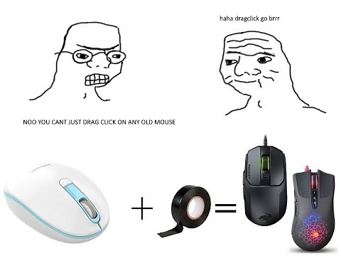 How to drag click ON ANY MOUSE