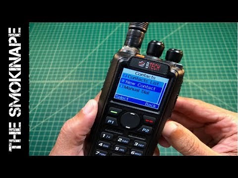 BTECH DMR-6X2 Adding Talkgroups from Keypad - TheSmokinApe