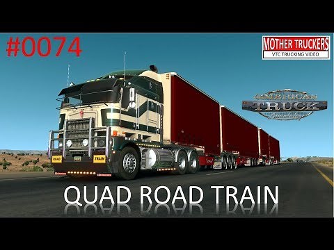 American Truck Simulator #0074 QUAD ROAD TRAIN