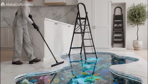 Lightweight Aluminum 6 Step Ladder, Folding Step Stool With Anti-slip Wide Pedals for Home - Etsy