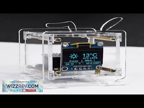 DC5V ESP8266 DIY Electronic Kit Mini Clock Kits OLED Display with Shell