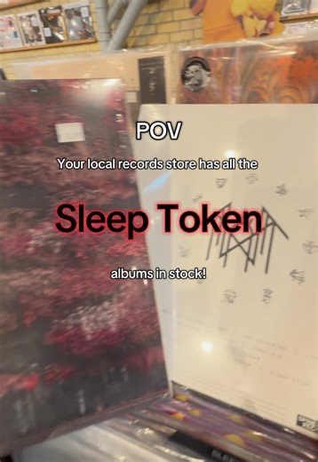 🦩☠️As a Sleep Token fan… I was sooooo happy seeing all my fav albums and hold them 🥹😍! 📍 SonicBoom Records Store, Toronto * they didn’t have TMBTE in-store on vinyl. only on CD format. Rest all were in stock in both formats. #SleepToken #RecordStore #Albums #sleeptokenworship #Vinyl Albums include Sundowning, This Place Will Become your tomb, Take Me Back to Eden, and Even In Arcadia.