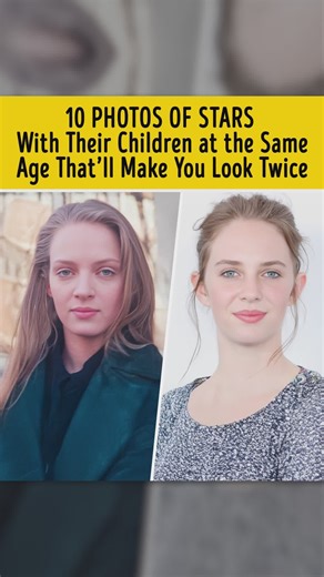 8.2K views · 38 reactions | 10 Photos of Stars With Their Children at the Same Age That’ll Make You Look Twice | Bright Side of Love | Facebook