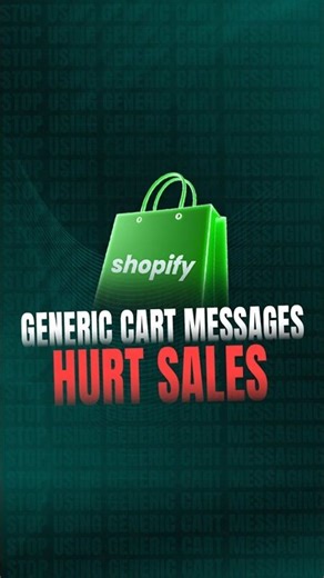 #Stop Using #Generic #CartMessaging