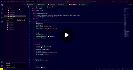 #oibsip #oasisinfobyte #task1 #html #css #webdevelopment #frontend #internship #learningbydoing #landingpage #codingjourney #oasisinfobyte | Pothiraju Sandhya