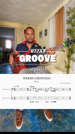 WEEK8 - GROOVE for BASS n•53.🔥🎸🎵 #dailygroove #funk