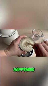 Perfect Sourdough Starter: Easy Brown Rice Flour Recipe! #shorts