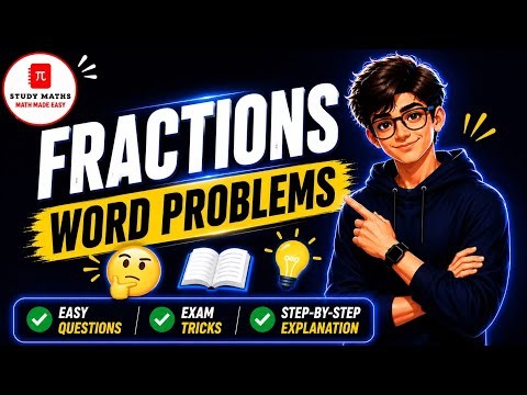 Fractions Word Problems Explained in the Easiest Way! 💯 | Study Maths | #maths #fractions #study